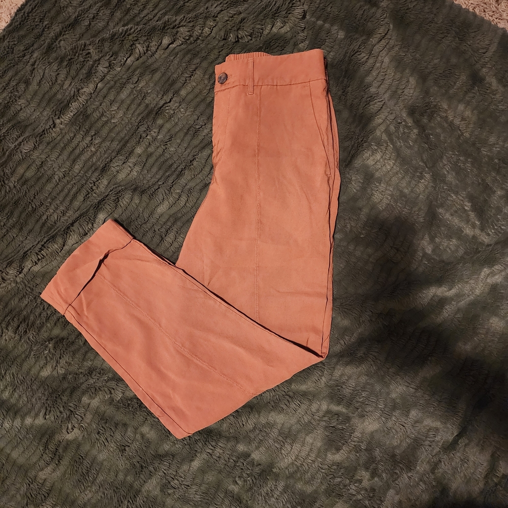 Womens Tan Cropped Pants